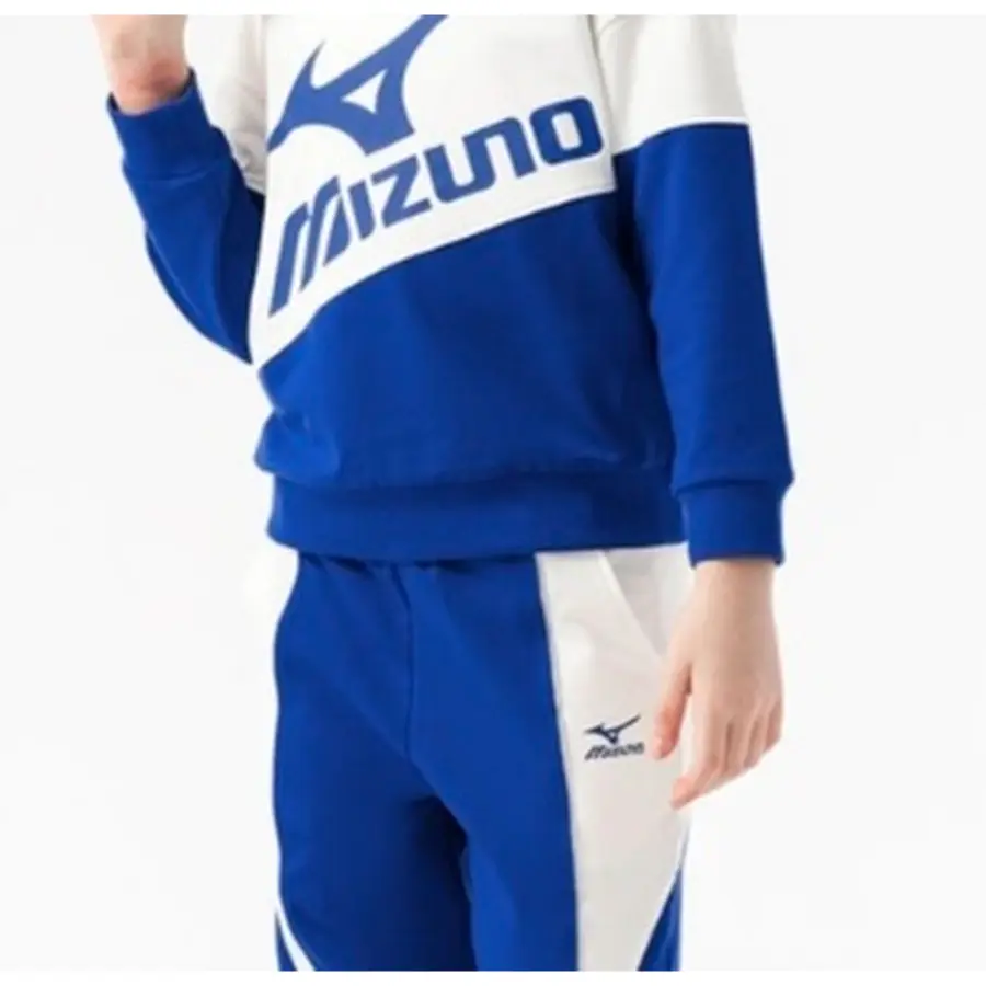 Mizuno Детский костюм Mizuno с капюшоном (синий) — фото 2