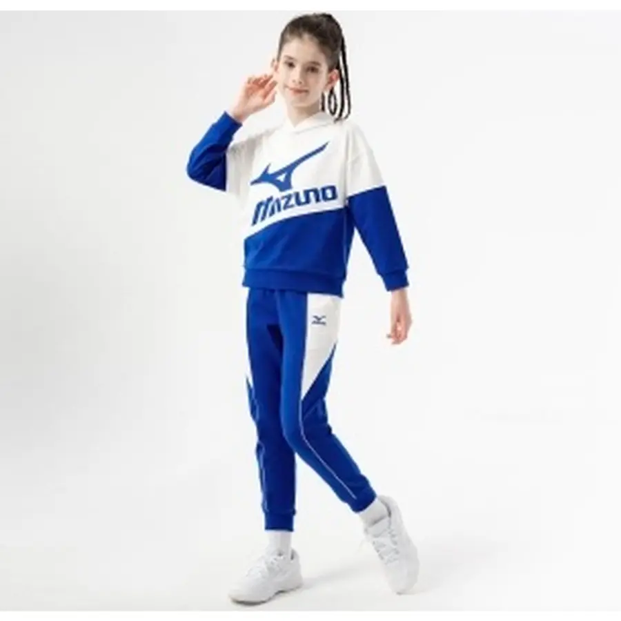 Mizuno Детский костюм Mizuno с капюшоном (синий) — фото 3