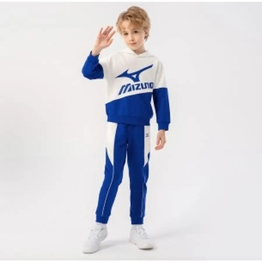 Mizuno Детский костюм Mizuno с капюшоном (синий) — фото 5