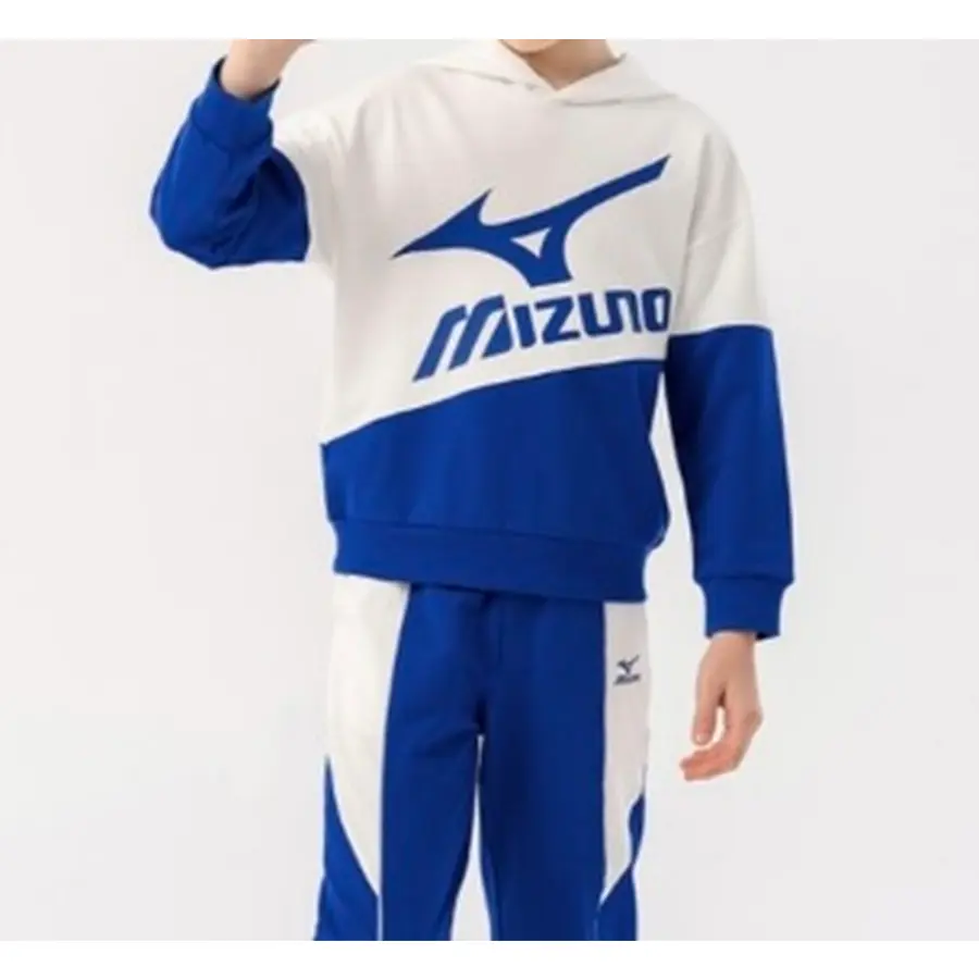 Mizuno Детский костюм Mizuno с капюшоном (синий) — фото 6