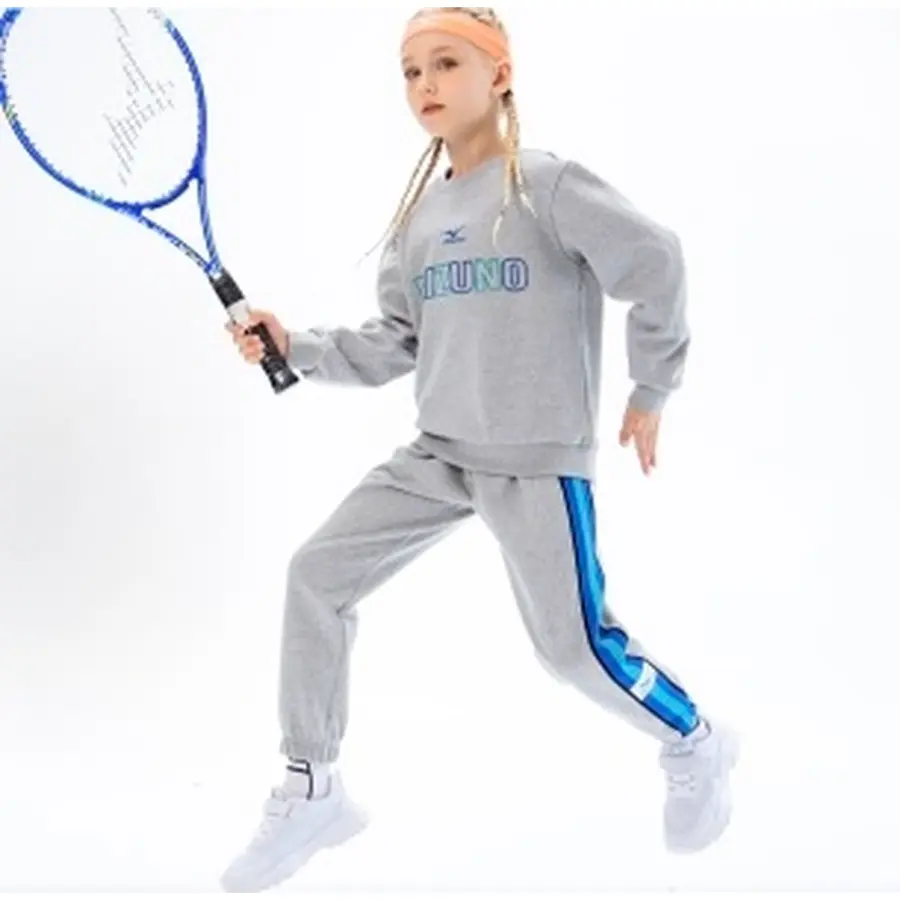 Mizuno Детский костюм Mizuno серый (с вышивкой) — фото 10
