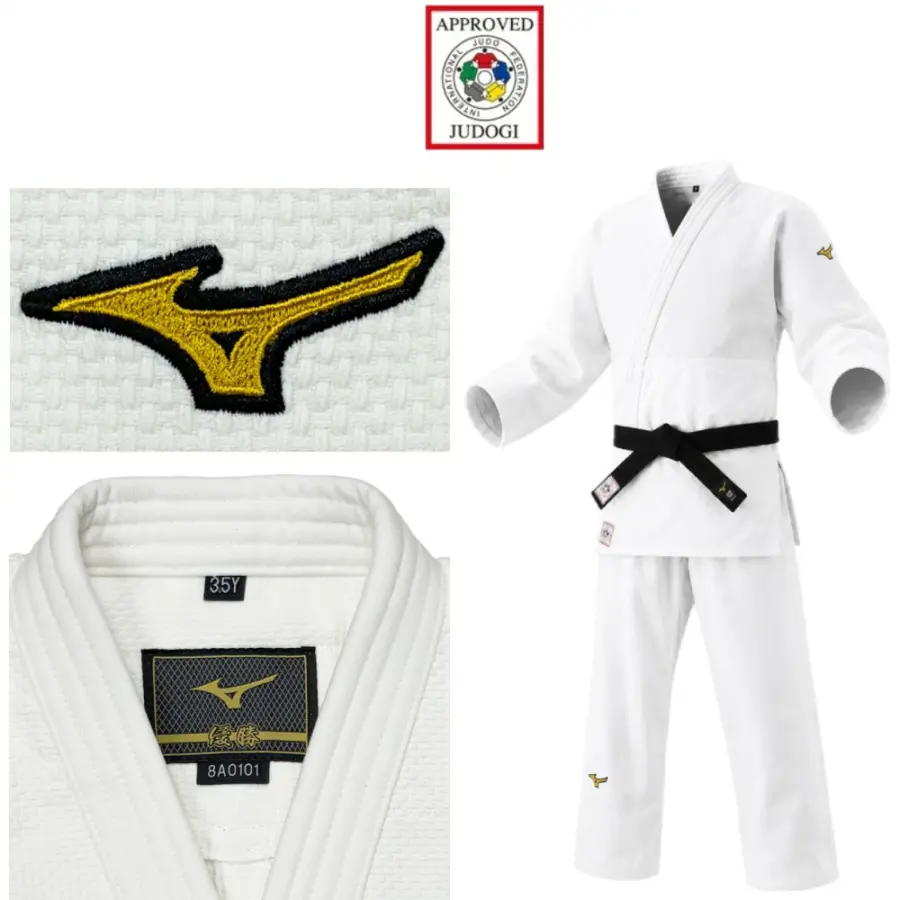 Mizuno Кимоно Mizuno CN IJF — APPROVED, белое — фото 2