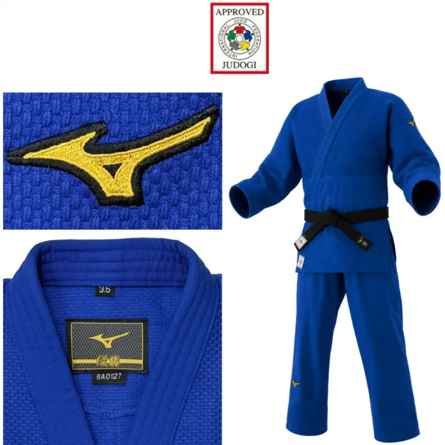 Mizuno Кимоно Mizuno CN IJF — APPROVED, синее — фото 2