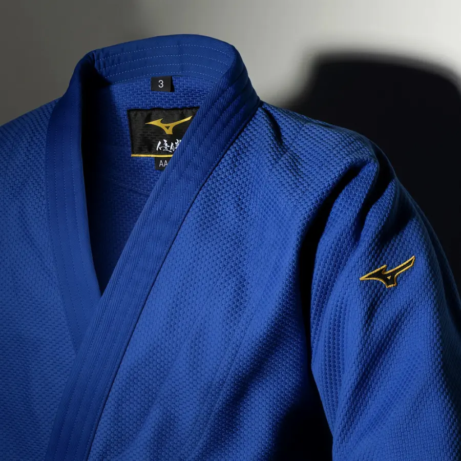 Mizuno Кимоно Mizuno Yusho 2nd model Japan IJF — APPROVED, синее — фото 2