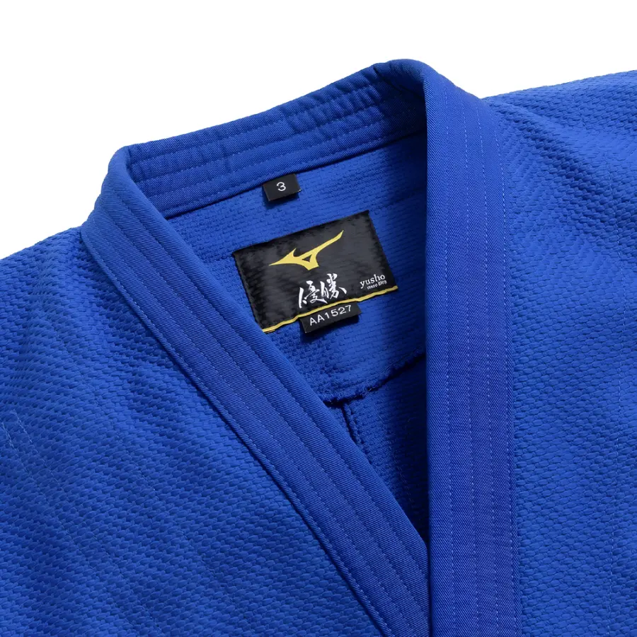 Mizuno Кимоно Mizuno Yusho 2nd model Japan IJF — APPROVED, синее — фото 4