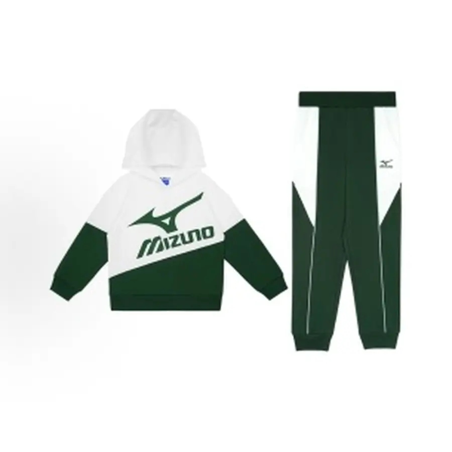 Mizuno Детский костюм Mizuno с капюшоном (зелёный)