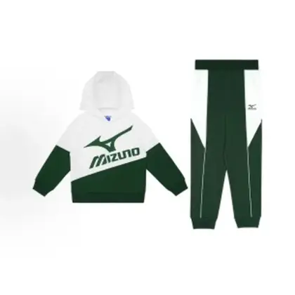 Mizuno Детский костюм Mizuno с капюшоном (зелёный)
