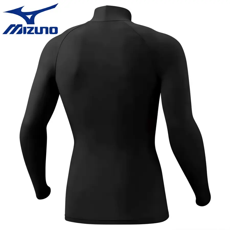 Mizuno Рашгард Mizuno с горлом, длинный рукав — чёрный — фото 2