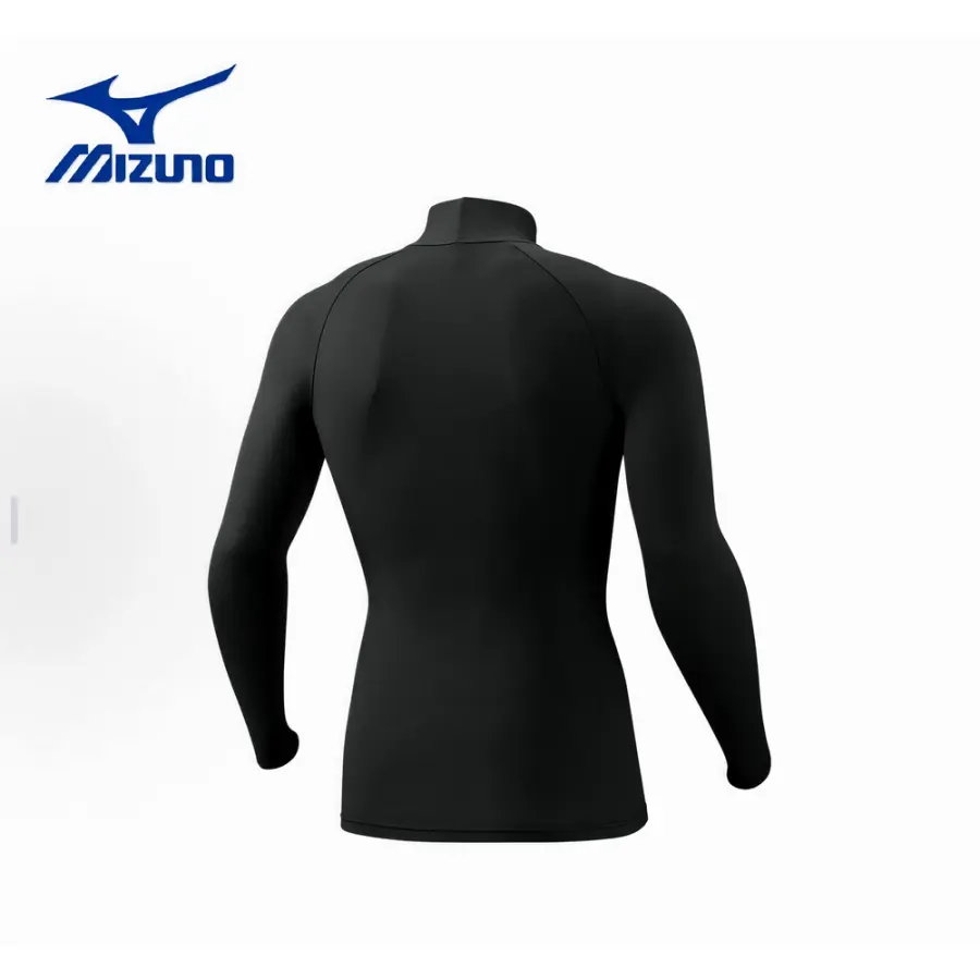 Mizuno Рашгард Mizuno с горлом, длинный рукав — чёрный — фото 4
